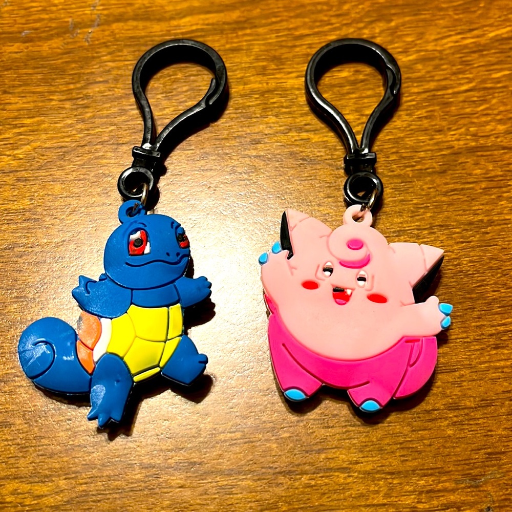 Pokémon bag clip charms